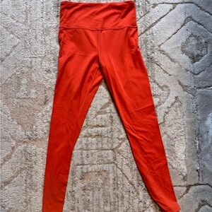 Athleta High-Waist Red Leggings